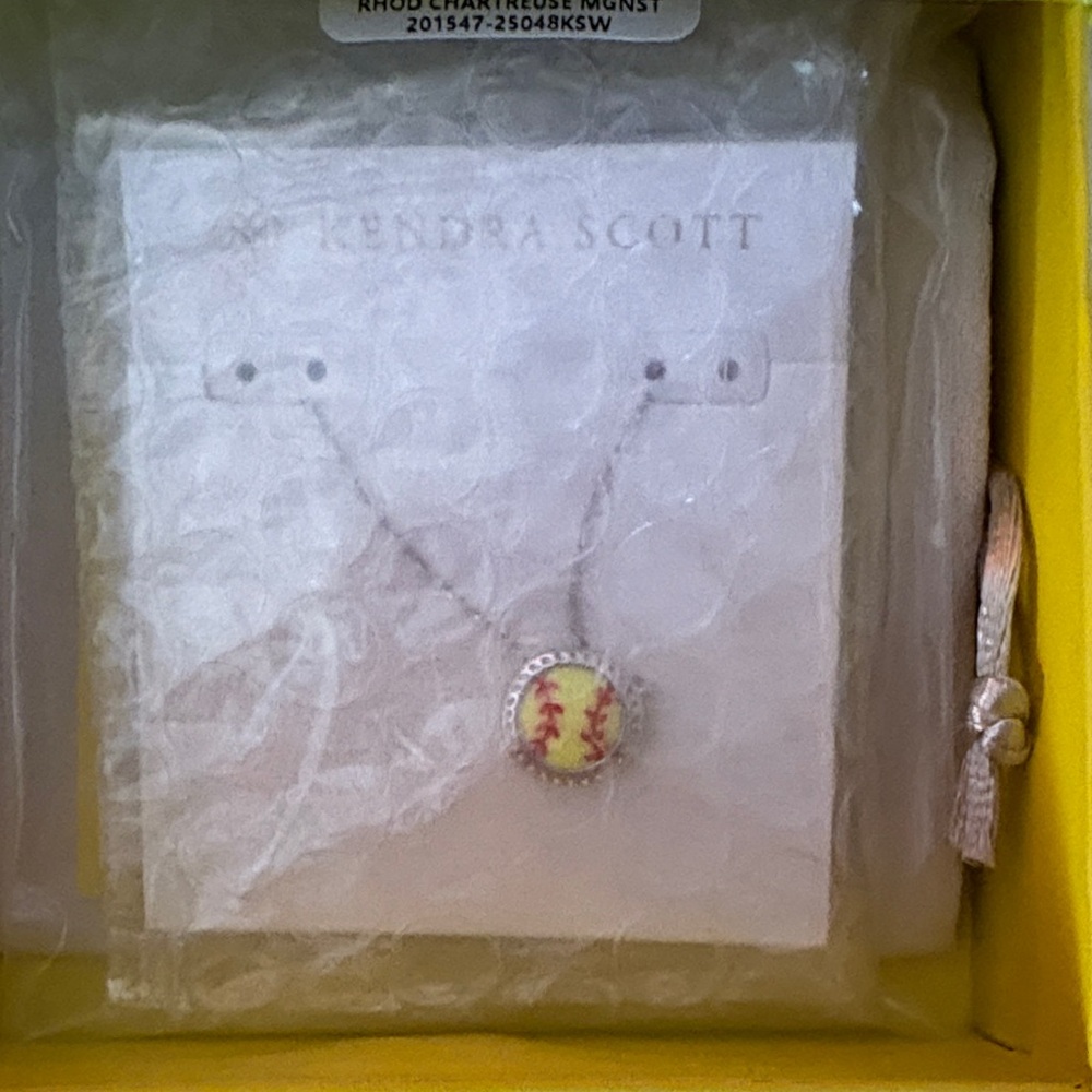 Kendra Scott Yellow and Silver Necklace